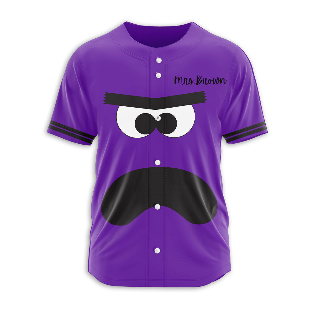 Personalized Book Character Halloween Teacher Baseball Jersey