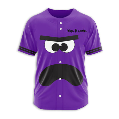 Personalized Book Character Halloween Teacher Baseball Jersey