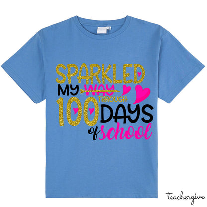 Sparkled My Way Through 100 Days Of School Class T-Shirt
