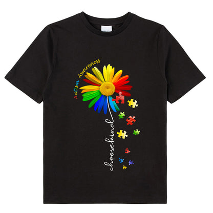 Autism Awareness Choose Kind Colorful Daisy Class T-Shirt