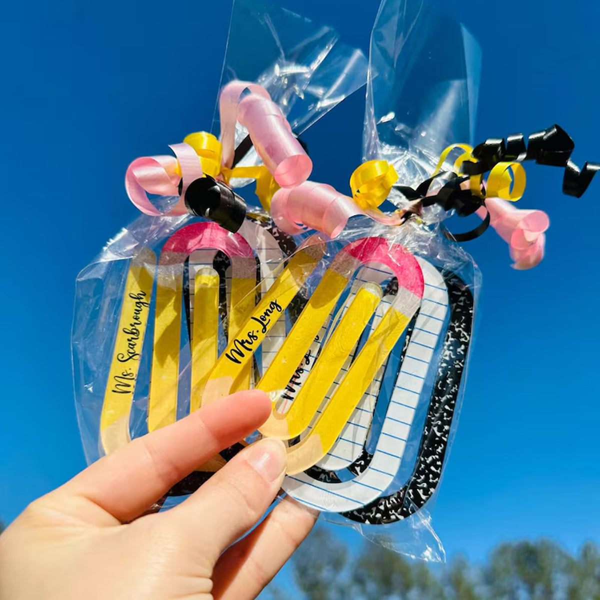 Personalized Jumbo Paper Clip Teacher Bookmark