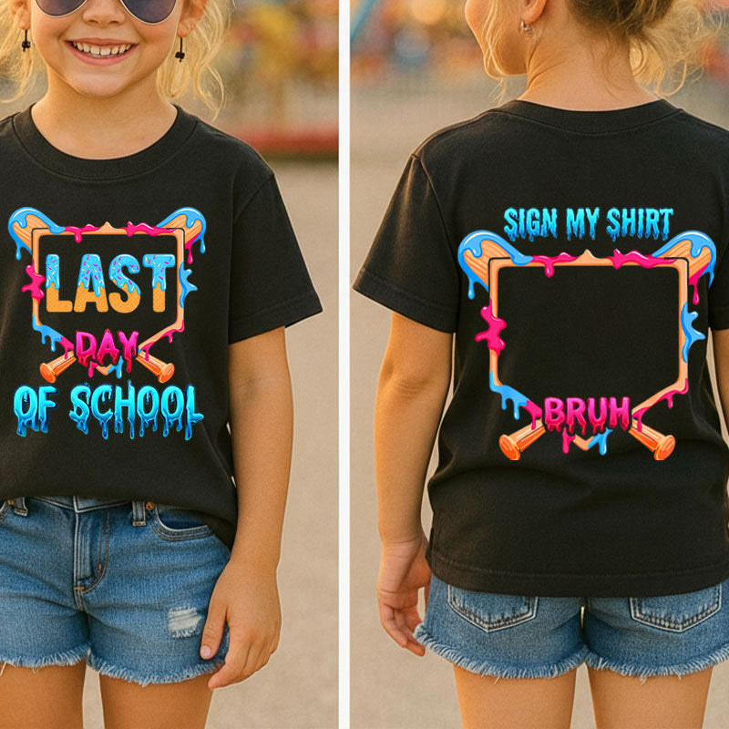 Ice Cream Last Day Of School Class Two Sided T-Shirt