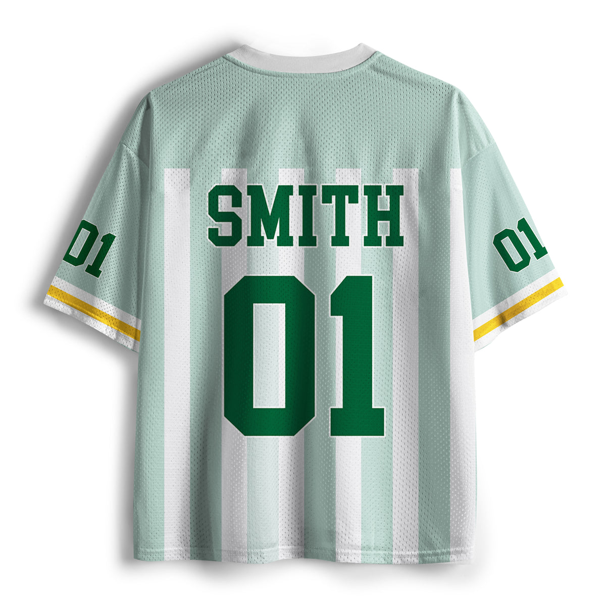 Personalized Mascot Pennant Initial School Spirit Teacher Mesh Jersey