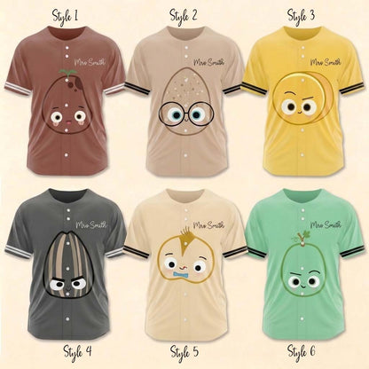 Personalized Name Potatoes Seeds Eggs Teacher Baseball Jersey