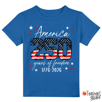 USA 250 Years Of Freedom 1776-2026 Class T-Shirt