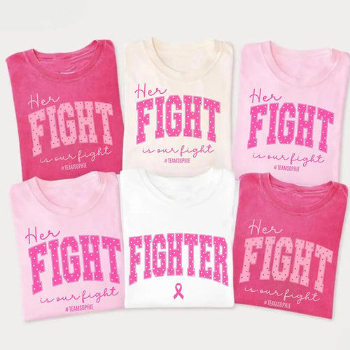 Personalized Team Name Breast Cancer Awareness Teacher T-Shirt
