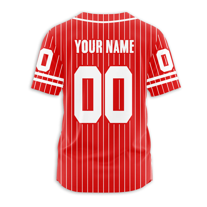 Personalized Name And Number Stripes Teacher Baseball Jersey