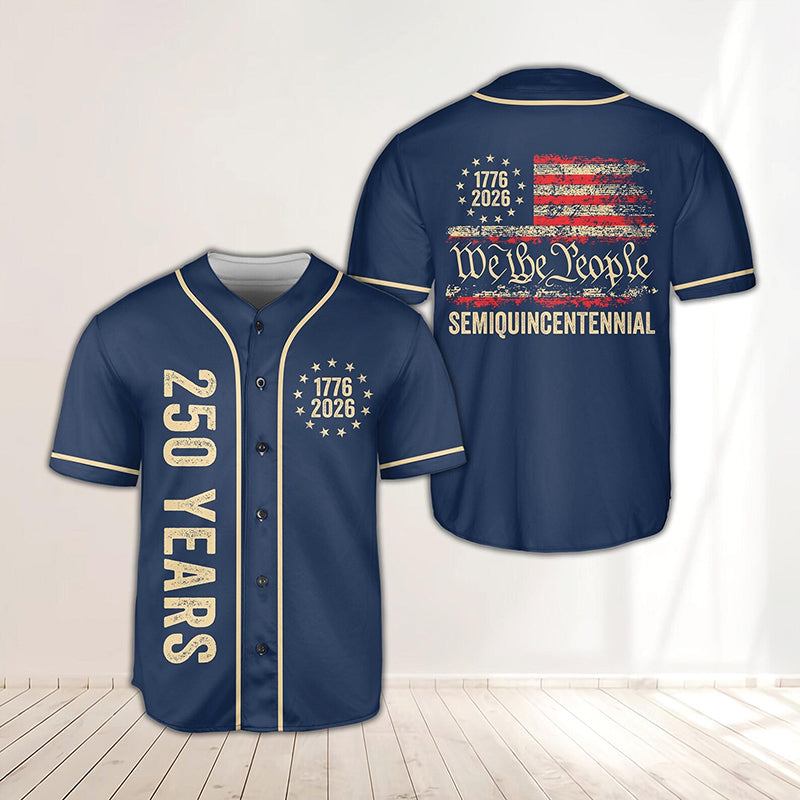 250 Years We The People Semiquincentennial Teacher Baseball Jersey