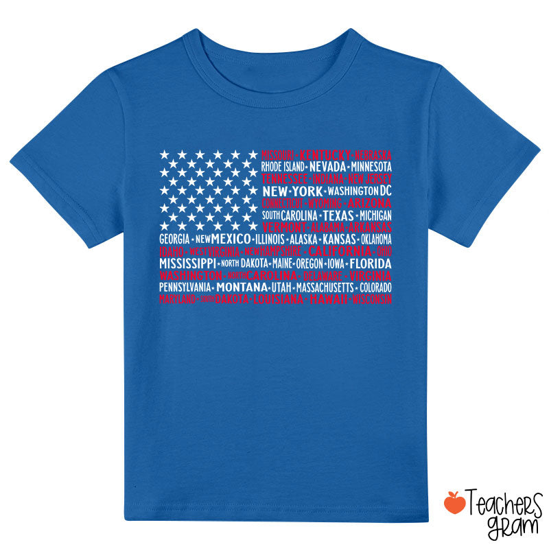 Vintage American Flag 4th Of July Class T-Shirt
