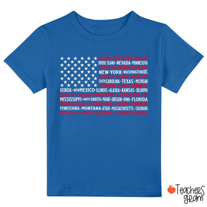 Vintage American Flag 4th Of July Class T-Shirt