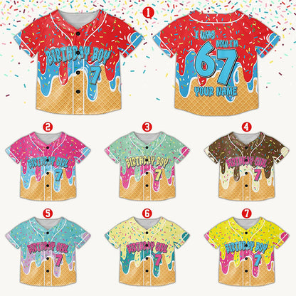 Dripping Six Seven Birthday Class Baseball Jersey
