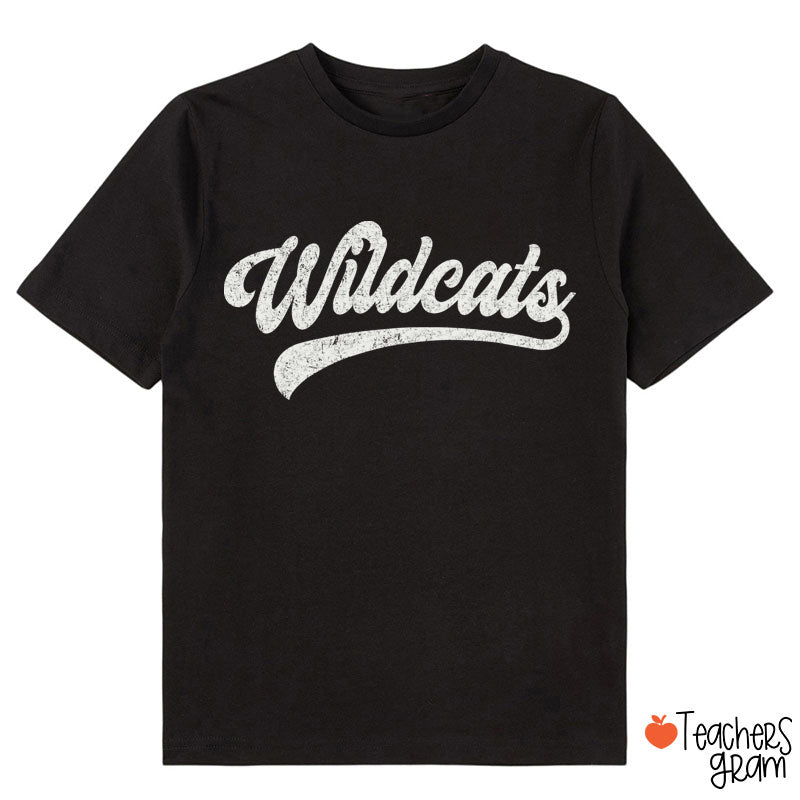 Personalized Mascot Washed And Distressed Print Class T-Shirt