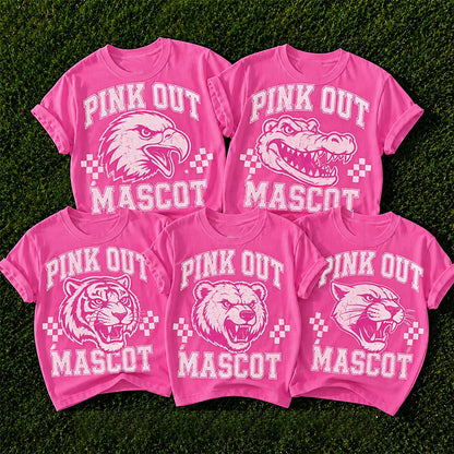 Personalized Mascot Checkered Teacher T-Shirt