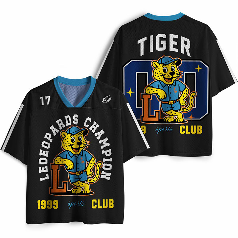 Personalized Leopard Champions Teacher Mesh Jersey