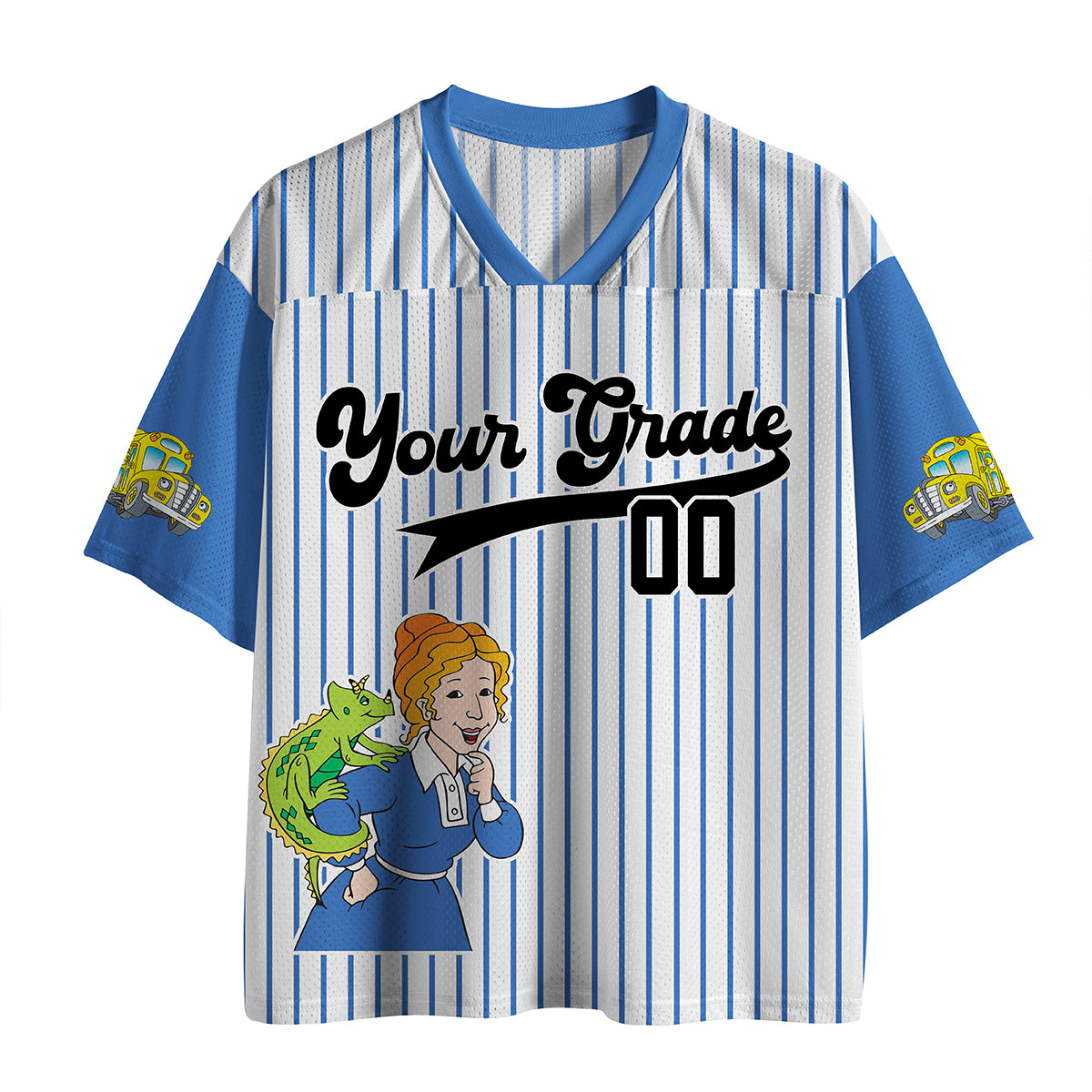 Personalized Grade And Name Science Teacher Mesh Jersey