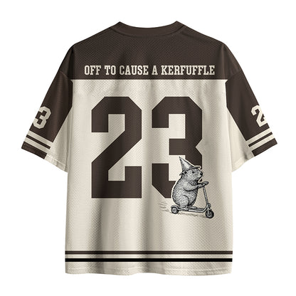 Personalized Off To Cause A Kerfuffle Teacher Mesh Jersey