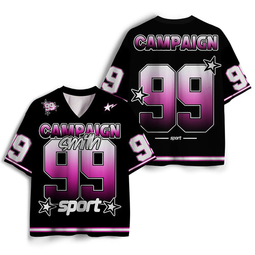 Personalized Name And Number Champions Star Teacher Mesh Jersey