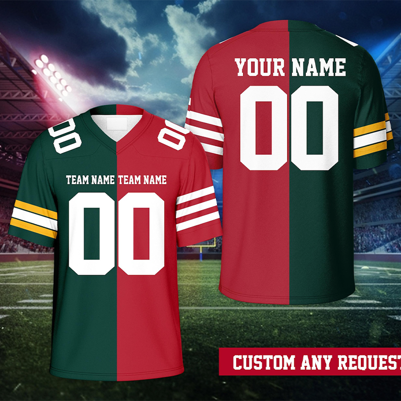 Personalized Name And Number Split Teacher Mesh Jersey
