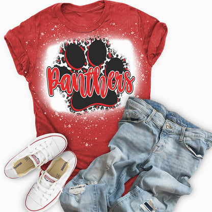 Personalized Mascot Leopard Paw Teacher Printed Super Soft T-Shirt