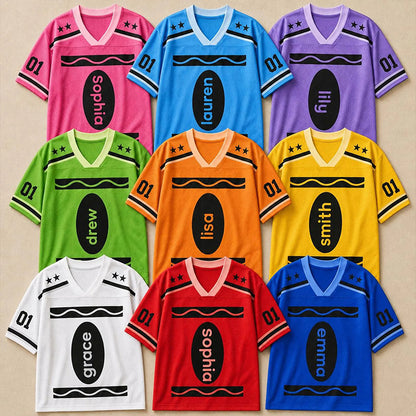 Personalized Name Halloween Vibes Teacher Mesh Jersey