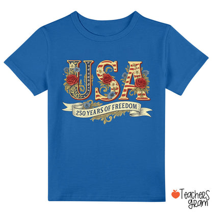 Usa 250 Years Of Freedom Class T-Shirt