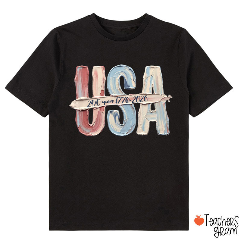 Watercolor USA 250 Years Class T-Shirt
