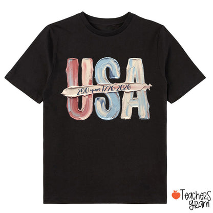 Watercolor USA 250 Years Class T-Shirt