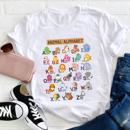 Animal Alphabet Teacher T-Shirt