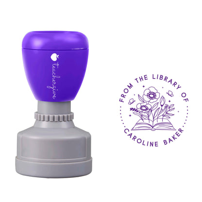 Personalized From The Library Of Teacher Stamp