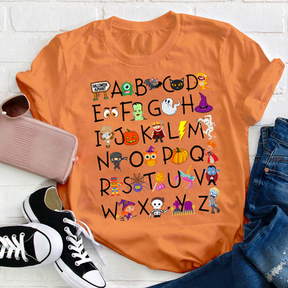 Halloween Alphabet T-Shirt