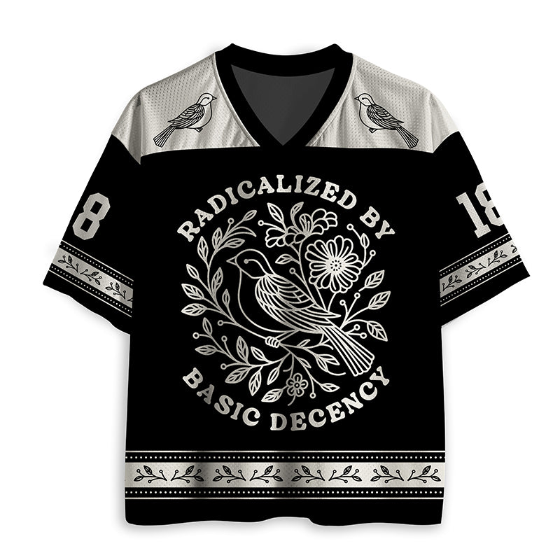 Radicalized By Basic Decency Teacher Mesh Jersey