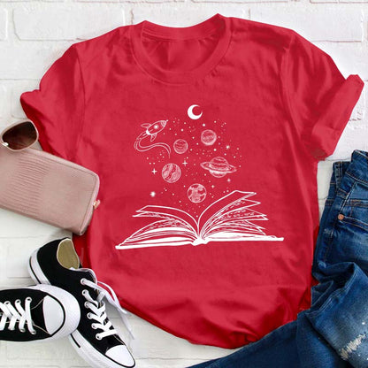 Books And Space Teacher T-Shirt