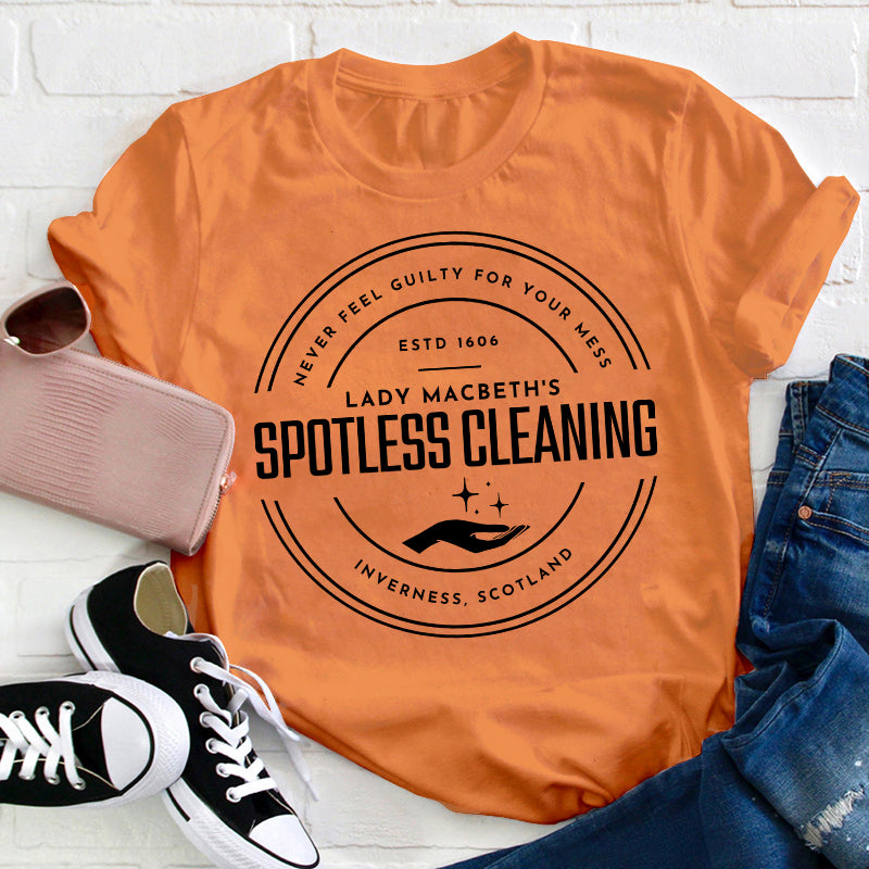 Spotless Cleaning Teacher T-Shirt