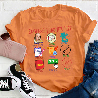 English Teacher Life Teacher T-Shirt