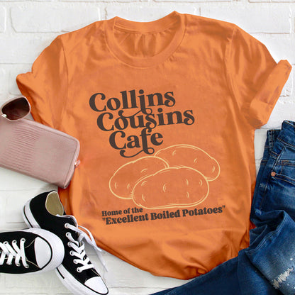 Collins Cousins Cafe Teacher T-Shirt