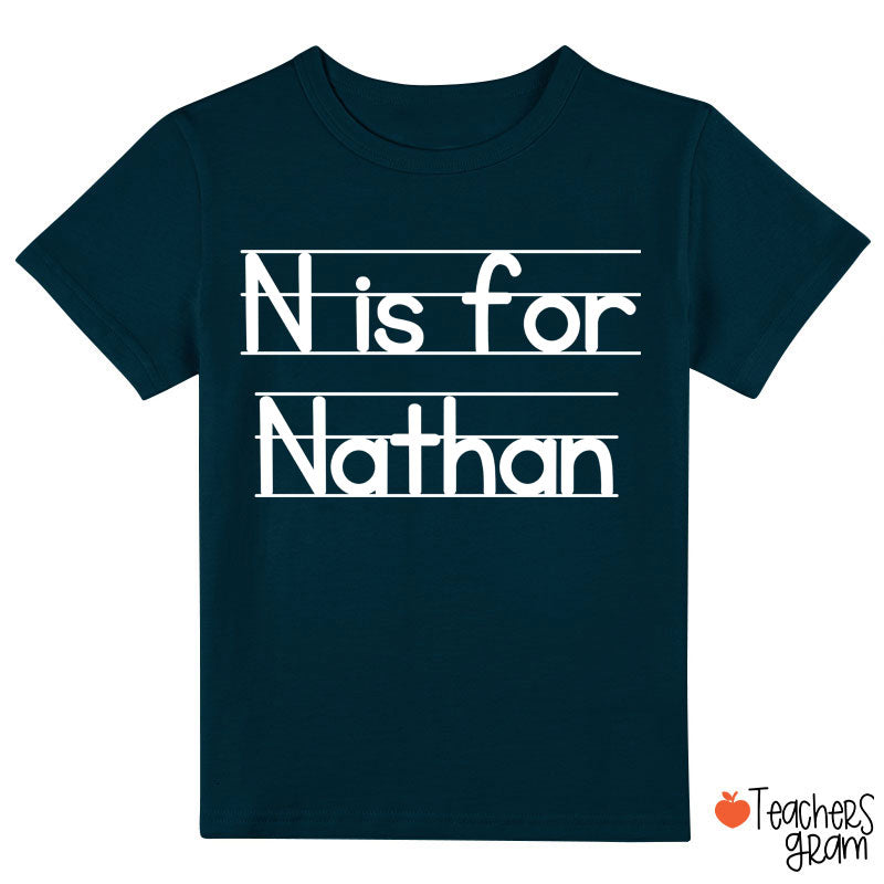 Personalized N Is For Nathan Class T-Shirt