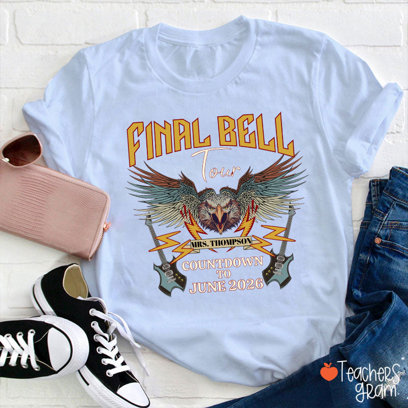 Personalized Funny Retirement Countdown Teacher T-Shirt