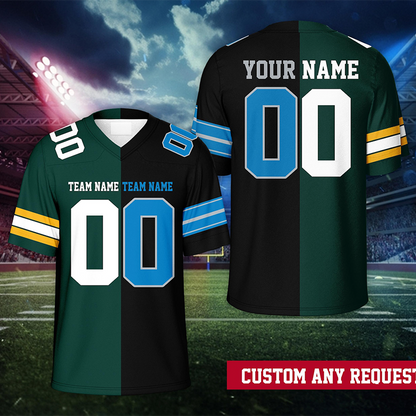 Personalized Name And Number Split Teacher Mesh Jersey