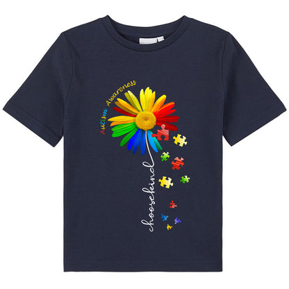 Autism Awareness Choose Kind Colorful Daisy Class T-Shirt