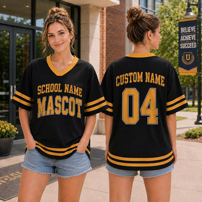 Personalized School Name Mascot Name And Number Teacher Mesh Jersey