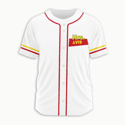 Personalized Grade Name To Grade And Beyond School Theme Teacher Baseball Jersey