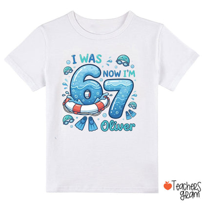 Personalized Sports Birthday Six Seven Class T-Shirt