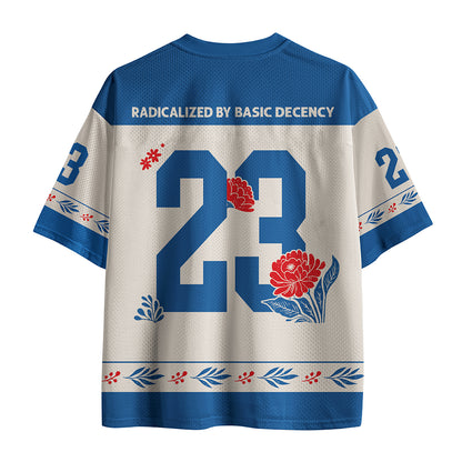 Personalized Radicalized By Basic Decency Teacher Mesh Jersey