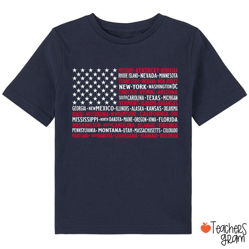 Vintage American Flag 4th Of July Class T-Shirt