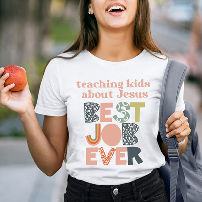 Teaching Kids About Jesus Teacher T-Shirt