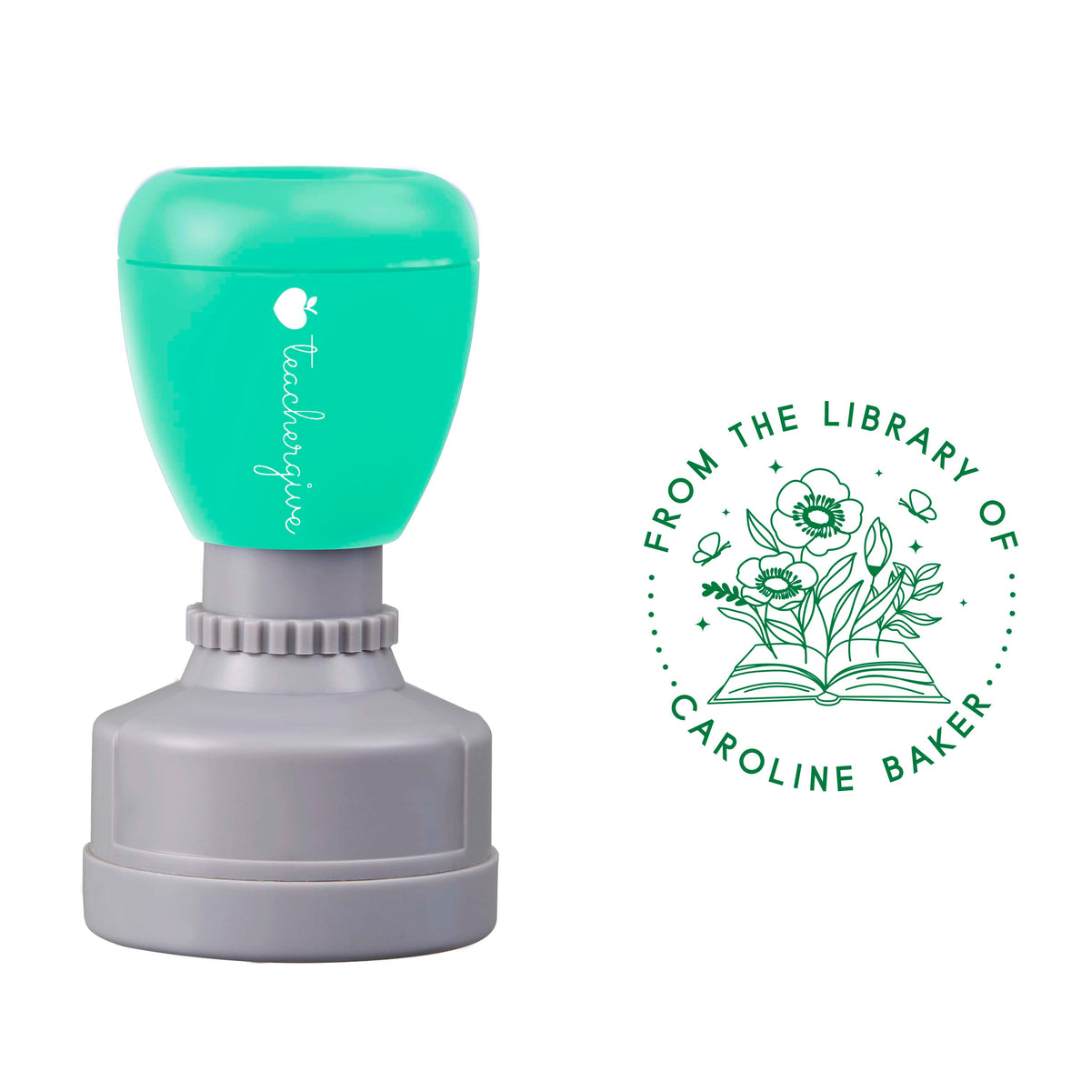 Personalized From The Library Of Teacher Stamp