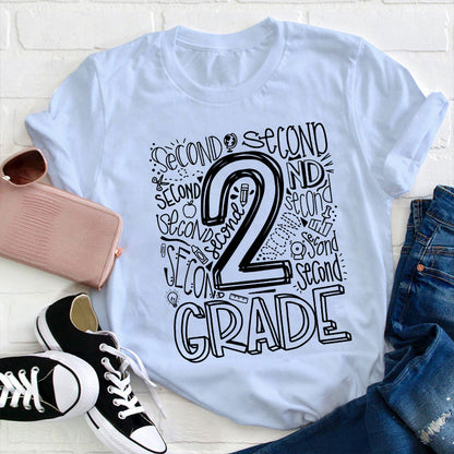 Personalized Alphabet Grade Teacher T-Shirt
