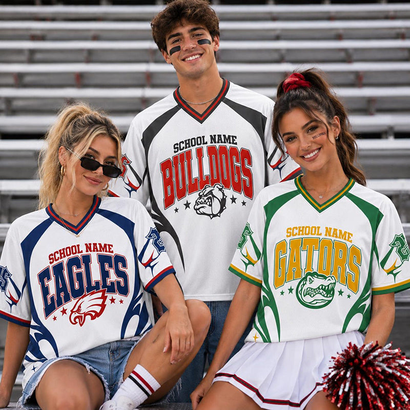 Personalized Mascot School Spirit Game Day Teacher Mesh Jersey