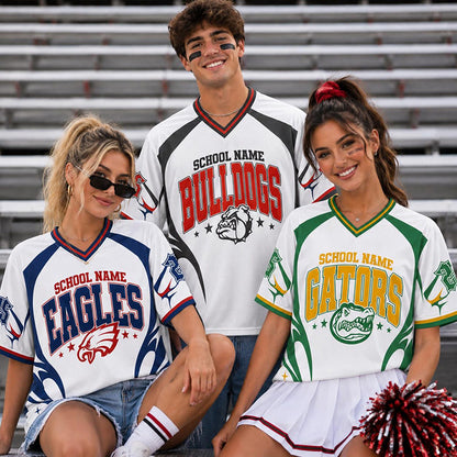 Personalized Mascot School Spirit Game Day Teacher Mesh Jersey
