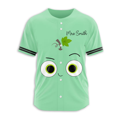 Personalized I Teach Clever Cookies Teacher Baseball Jersey